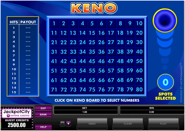 Mot so luu y truoc khi bat dau choi Keno