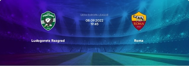 Soi keo nha cai bong da Ludogorets vs Roma, 08/09/2022 – Giai cup C2